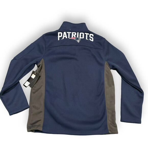 NWT New England Patriots NFL Team Apparel 1/4 Zip Size Medium Pullover Sweater - Picture 4 of 8